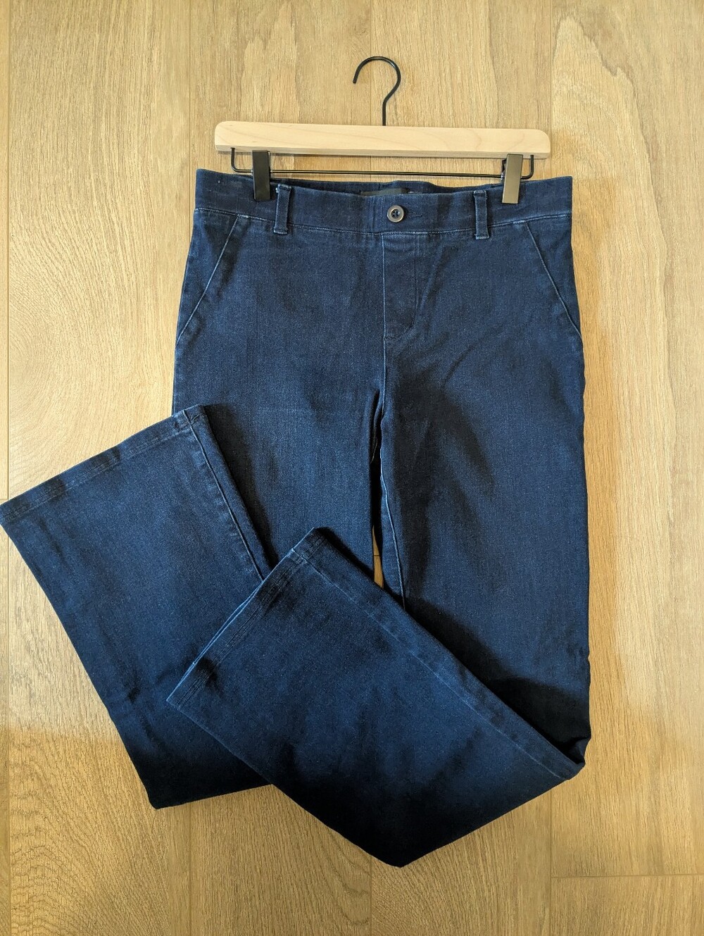 Betabrand Denim Yoga Pant Bootcut Medium